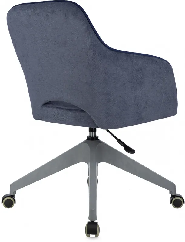 Кресло Бюрократ CH-380GL синий Light-27 крестов.4-луч. пластик пластик серый