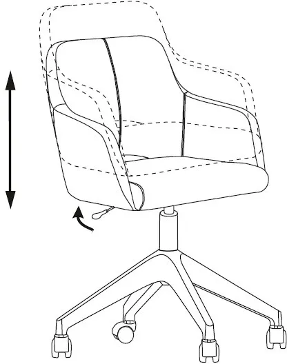Кресло Бюрократ CH-380GL синий Light-27 крестов.4-луч. пластик пластик серый