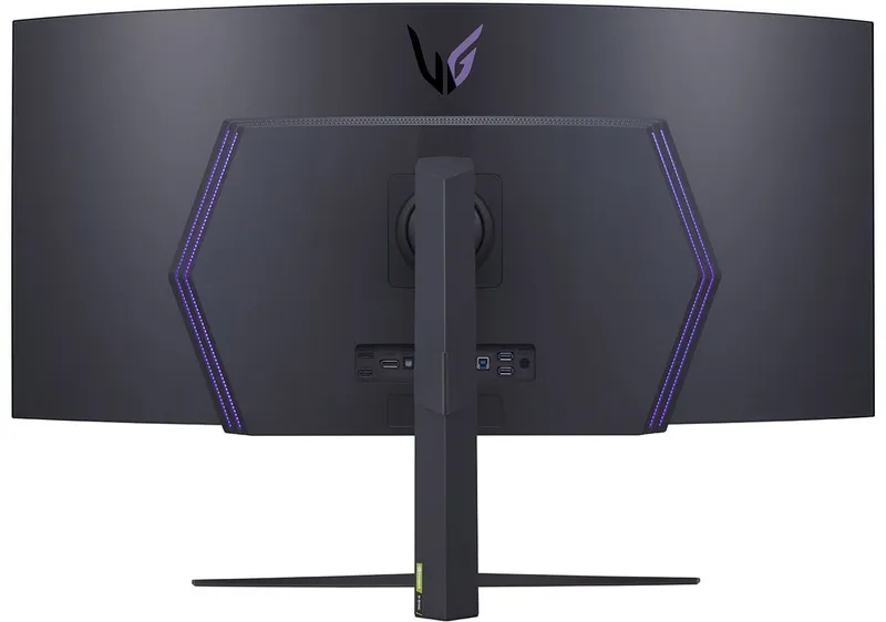 Монитор LG 44.5" (113.03см) UltraGear 45GR95QE-B черный OLED LED 21:9 HDMI матовая HAS Piv 1500000:1 1000cd 178гр/178гр 3440x1440 240Hz G-Sync FreeSync Premium DP SPDIF WQ USB 10.9кг