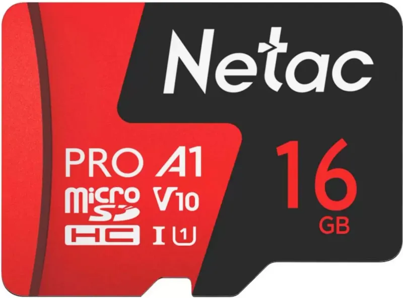 Носитель информации Netac P500 Extreme PRO 16GB MicroSDHC V10/U1/C10 up to 100MB/s, retail pack with SD Adapter