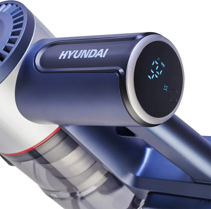 Пылесос ручной Hyundai HYV-S7570 380Вт темно-синий/серебристый