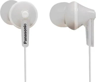 Наушники внутриканальные Panasonic RP-HJE125E 1.1м белый проводные в ушной раковине (RP-HJE125E-W)