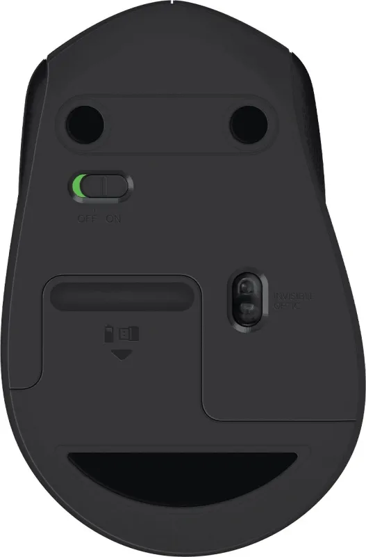 Мышь Logitech M330 Silent Plus черный оптическая (1000dpi) беспроводная USB (2but)