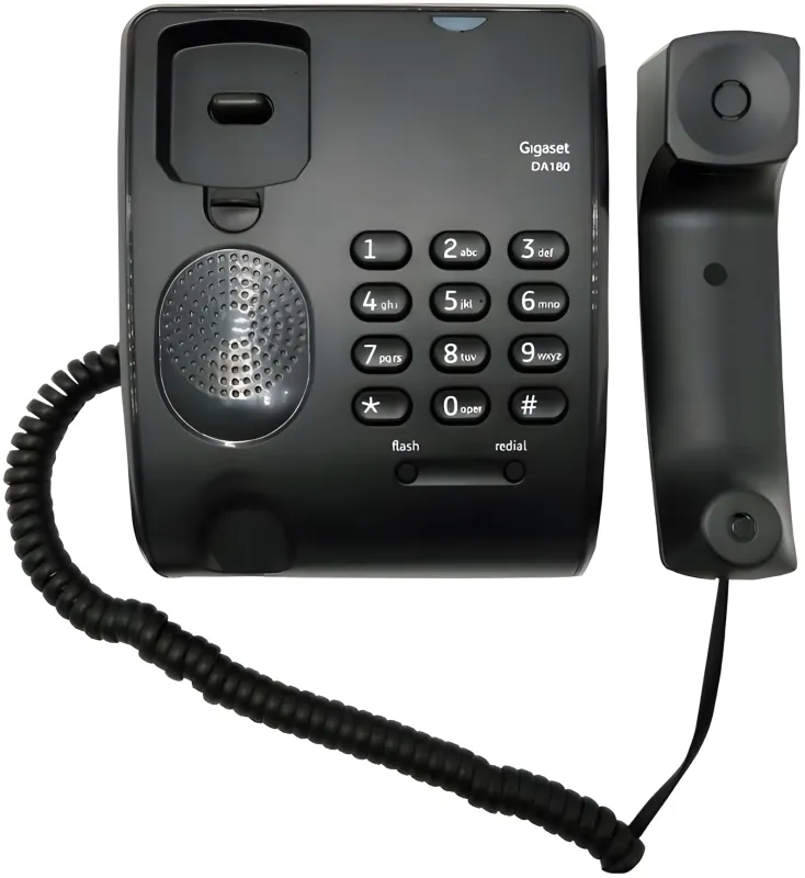 Телефон проводной Gigaset DA180 черный