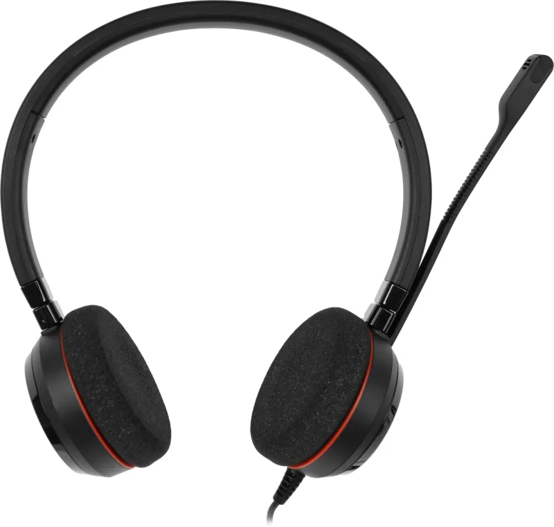 Наушники с микрофоном Jabra Evolve 20 UC Duo черный 1.2м накладные USB оголовье (4999-829-209)