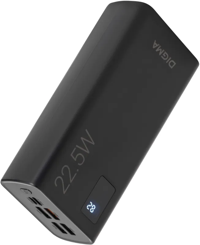 Мобильный аккумулятор Digma DGPF30A 30000mAh QC3.0/PD3.0 22.5W 3A 4xUSB-A/USB-C черный (DGPF30A22ABK)