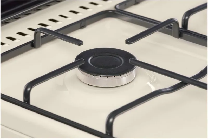 Плита Газовая Nordfrost GG6061Y бежевый (металлическая крышка) реш.сталь