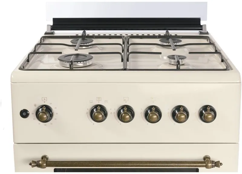 Плита Газовая Nordfrost GG6061Y бежевый (металлическая крышка) реш.сталь