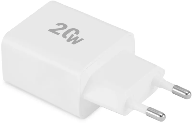 Сетевое зар./устр. Digma DGW2D 20W 3A+1A (PD+QC) USB-C/USB-A универсальное белый (DGW2D0F110WH)