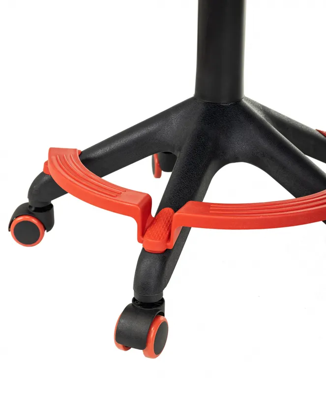 Кресло детское Бюрократ CH-299-F красный TW-35N сиденье мультиколор красные губы сетка/ткань крестов. пластик подст.для ног