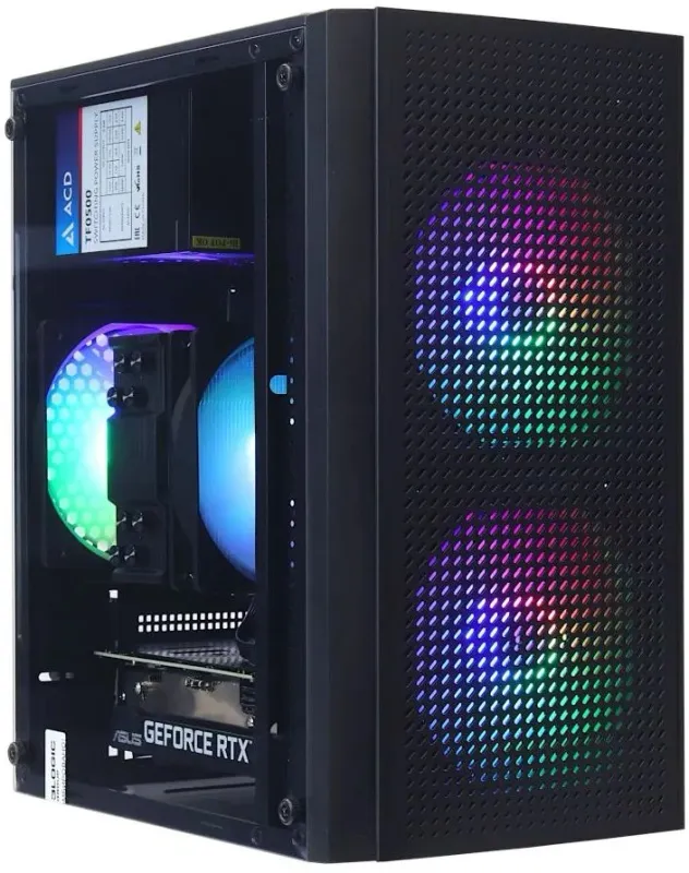 ПК Raskat Strike 520 MT i5 10400F (2.9) 16Gb 1Tb 7.2k SSD240Gb RTX3050 8Gb без ОС GbitEth 500W черный (RUS) (STRIKE520113056)