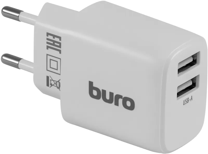 Сетевое зар./устр. Buro BUWH1 15.5W 3.1A 2xUSB универсальное белый (BUWH15S200WH)