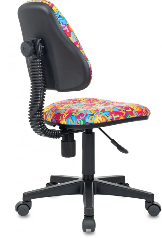 Кресло детское Бюрократ KD-4 мультиколор алфавит крестов. пластик