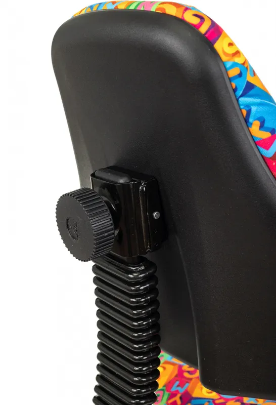 Кресло детское Бюрократ KD-4 мультиколор алфавит крестов. пластик