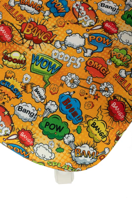 Кресло детское Бюрократ BUROKIDS 1 W оранжевый бэнг крестов. пластик пластик белый