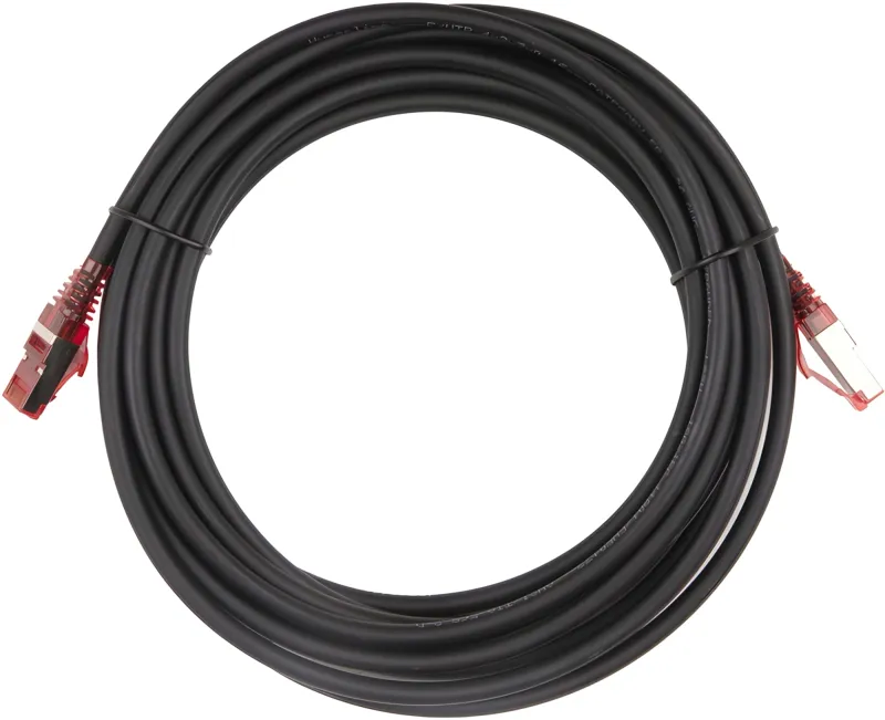 Патч-корд Hyperline PC-LPM-STP-RJ45-RJ45-C5e-5M-LSZH-BK F/UTP RJ-45 вил.-вилка RJ-45 кат.5E 5м черный LSZH 26AWG