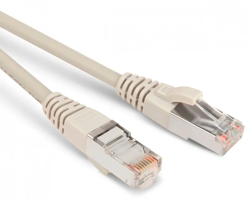 Патч-корд Hyperline PC-LPM-STP-RJ45-RJ45-C5e-10M-LSZH-GY FTP RJ-45 вил.-вилка RJ-45 кат.5E 10м серый LSZH 26AWG