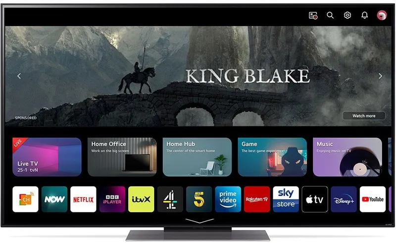 Телевизор LED LG 55" 55QNED816RA.ARUB черный титан 4K Ultra HD 120Hz DVB-T DVB-T2 DVB-C DVB-S DVB-S2 USB WiFi Smart TV