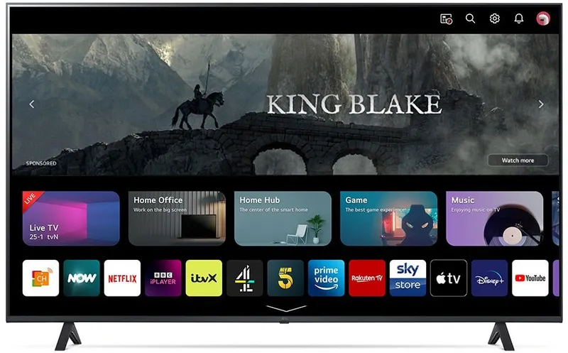 Телевизор LED LG 55" 55UR78006LK.ARUB черный 4K Ultra HD 50Hz DVB-T DVB-T2 DVB-C DVB-S DVB-S2 USB WiFi Smart TV