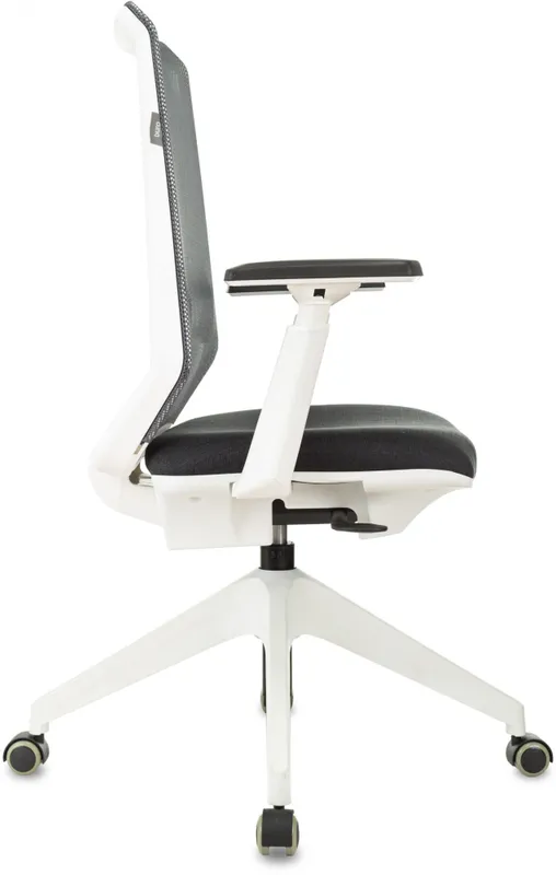 Кресло Бюрократ MC-W611NL серый TW-04 38-417 сетка/ткань крестов.4-луч. пластик пластик белый