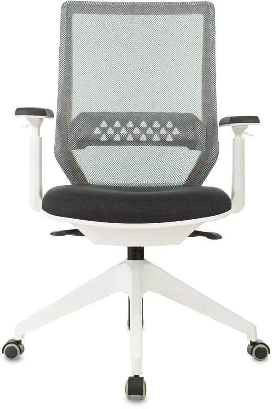 Кресло Бюрократ MC-W611NL серый TW-04 38-417 сетка/ткань крестов.4-луч. пластик пластик белый
