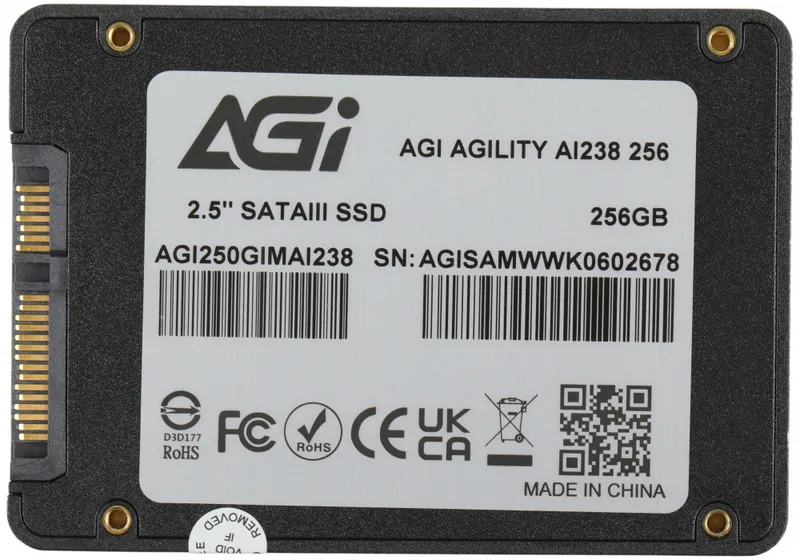 Накопитель SSD AGi SATA-III 250GB AGI250GIMAI238 AI238 2.5"