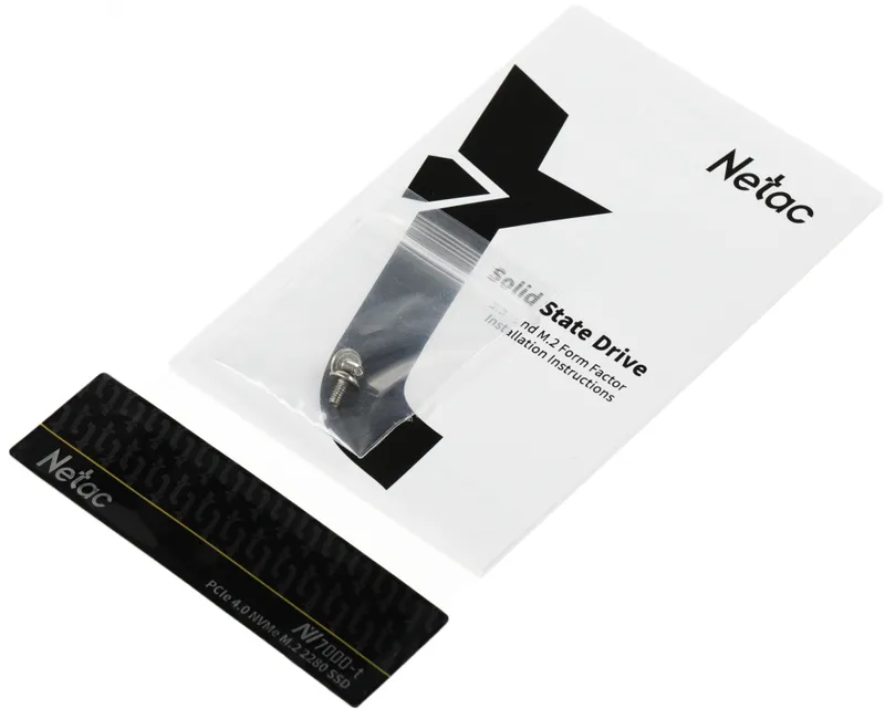 SSD накопитель Netac SSD NV7000-t 1TB PCIe 4 x4 M.2 2280 NVMe 3D NAND, R/W up to 7300/6600MB/s, OPS(R4K) 1000K/700K, TBW 640TB, slim heatspreader, 5y wty