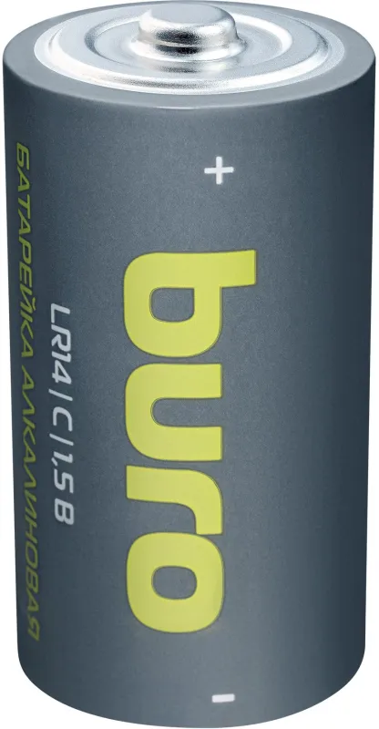 Батарея Buro Alkaline LR14 C 7500mAh (2шт) блистер
