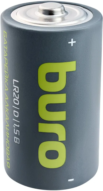 Батарея Buro Alkaline LR20 D 18000mAh (2шт) блистер