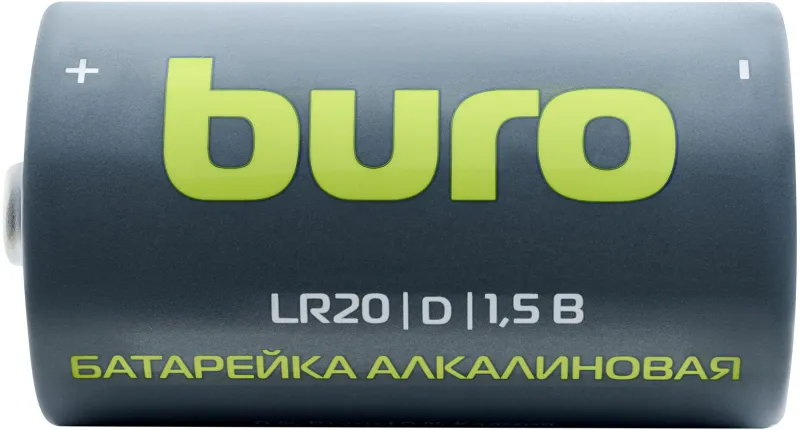 Батарея Buro Alkaline LR20 D 18000mAh (2шт) блистер