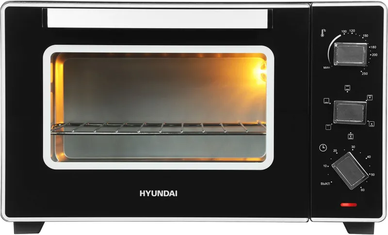 Мини-печь Hyundai MIO-HY093 28л. 1600Вт черный