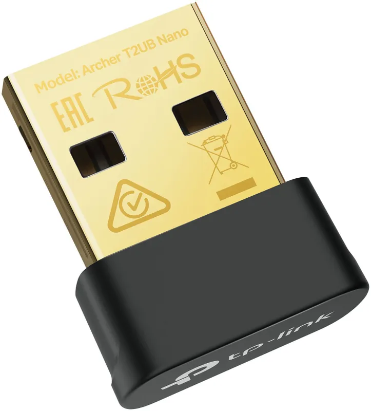 Сетевой адаптер Wi-Fi TP-Link Archer T2UB Nano AC600 USB 2.0 (ант.внутр.) 1ант.