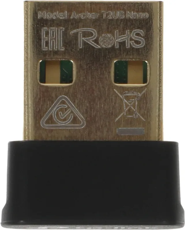 Сетевой адаптер Wi-Fi TP-Link Archer T2UB Nano AC600 USB 2.0 (ант.внутр.) 1ант.