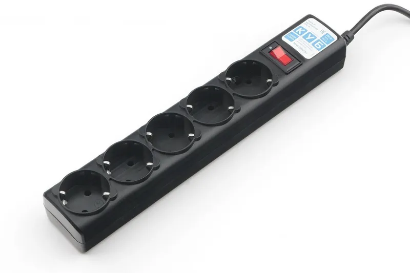 Power Cube Ф-удлинитель, PC 1,9м 5р, черн.граф. 10А, SPG5-С2