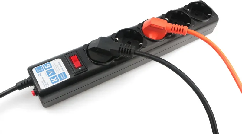 Power Cube Ф-удлинитель, PC 1,9м 5р, черн.граф. 10А, SPG5-С2