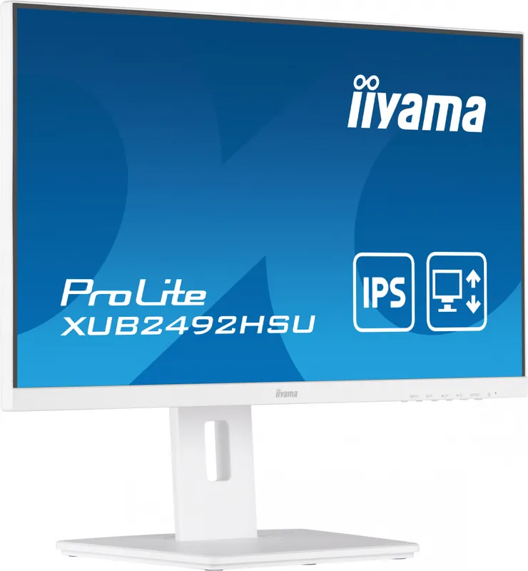 Монитор Iiyama 23.8" ProLite XUB2492HSU-W5 белый IPS LED 16:9 HDMI M/M матовая HAS Piv 250cd 178гр/178гр 1920x1080 75Hz VGA DP FHD USB 5.3кг