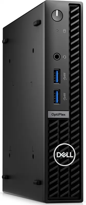 Неттоп Dell Optiplex 7010 Micro i3 13100T (2.5) 8Gb SSD256Gb UHDG 730 Linux Ubuntu GbitEth WiFi BT 65W мышь клавиатура черный (7010-3820)