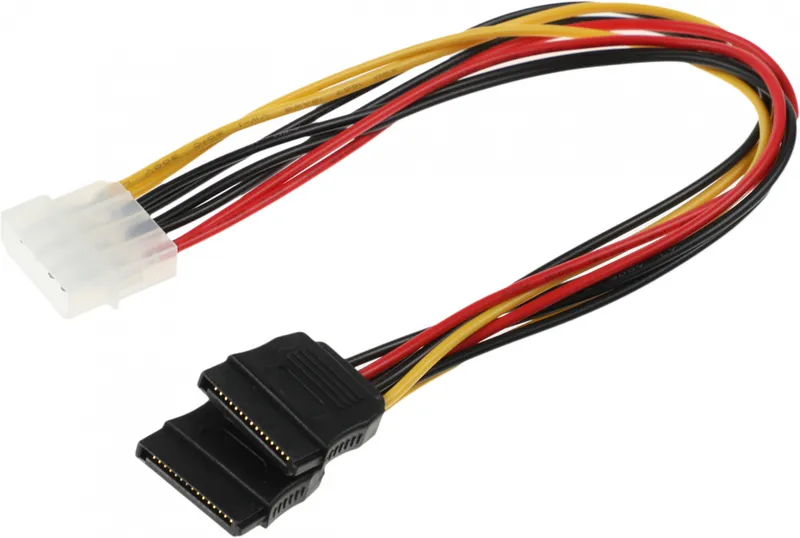 Кабель Premier 6-096-SATA-PSY Molex 8981 SATA SATA 0.3м (6-096-SATA-PSY-0.3M) (пакет)