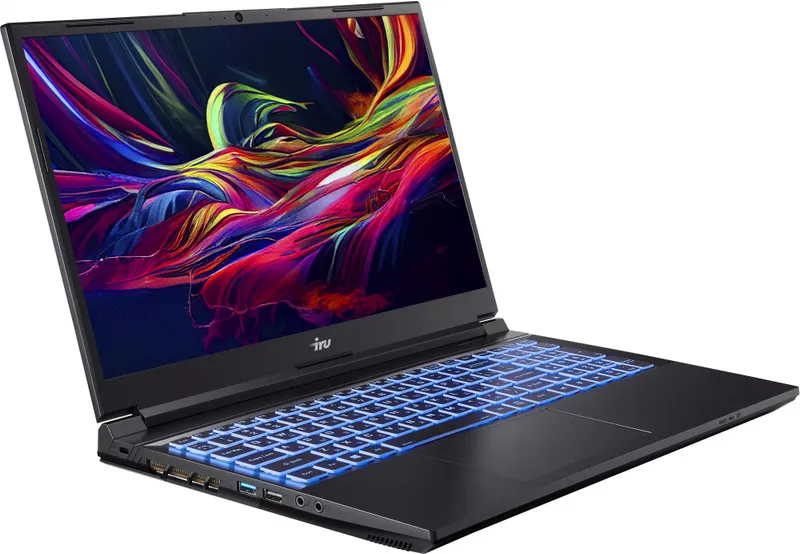 Ноутбук IRU Калибр 15ALC Core i5 12500H 16Gb SSD512Gb NVIDIA GeForce RTX 3060 6Gb 15.6" IPS FHD (1920x1080) Free DOS black WiFi BT Cam 3465mAh (1930301)