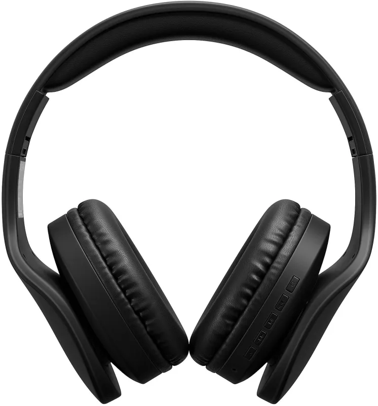 Гарнитура накладные Digma BT-17 черный беспроводные bluetooth оголовье (BT17B)