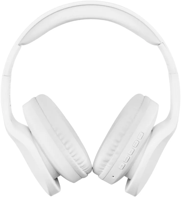 Гарнитура накладные Digma BT-17 белый беспроводные bluetooth оголовье (BT17W)