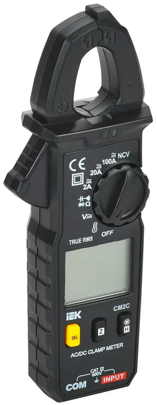 Клещи токоизмерительные IEK ARMA2L 5 CM2C цифр. измер.ток:переменный/постоянный черный (A2L5-CM13-02)