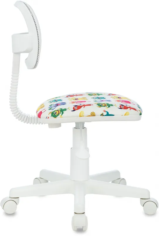 Кресло детское Бюрократ CH-W299 белый TW-15 сиденье мультиколор монстры сетка/ткань крестов. пластик