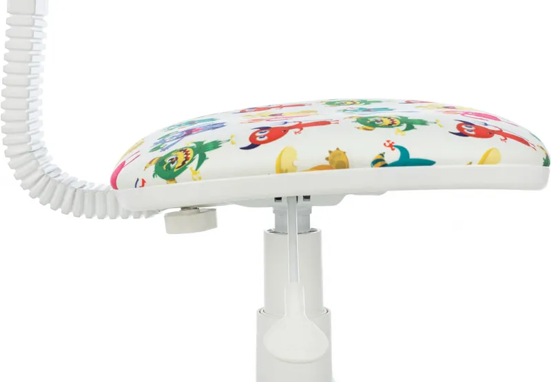 Кресло детское Бюрократ CH-W299 белый TW-15 сиденье мультиколор монстры сетка/ткань крестов. пластик