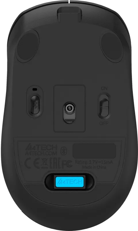 Мышь A4Tech Fstyler FG16CS Air черный оптическая (2000dpi) silent беспроводная USB для ноутбука (3but)
