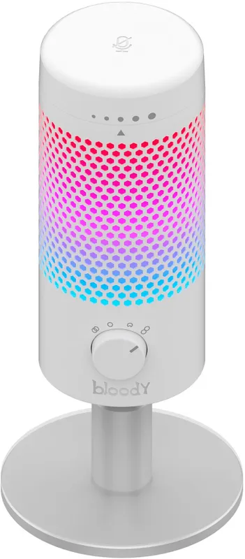 Микрофон проводной A4Tech Bloody GM50 Pro 2.5м белый