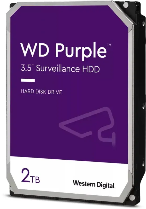Жесткий диск Western Digital Purple HDD 3.5" SATA 2TB, IntelliPower, 256MB buffer (DV&NVR), WD23PURZ, 1 year