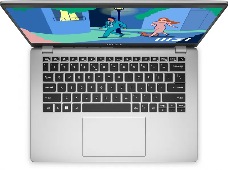 Ультрабук MSI Modern 14 C12MО-688RU Core i7 1255U 16Gb SSD512Gb Intel Iris Xe graphics 14" IPS FHD (1920x1080) Windows 11 Professional silver WiFi BT Cam (9S7-14J111-688)