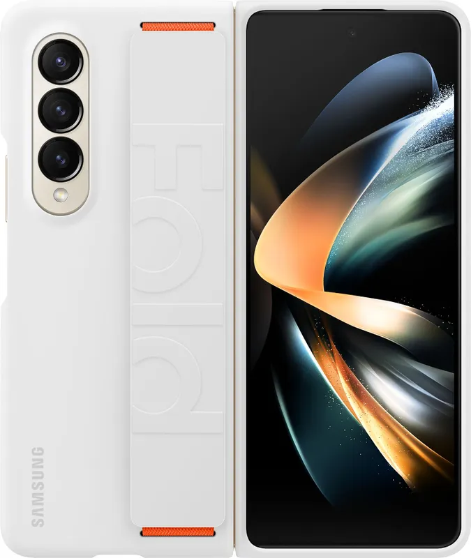 Чехол (клип-кейс) Samsung для Samsung Galaxy Z Fold4 Silicone Grip Cover Z Fold4 белый (EF-GF936TWEGRU)