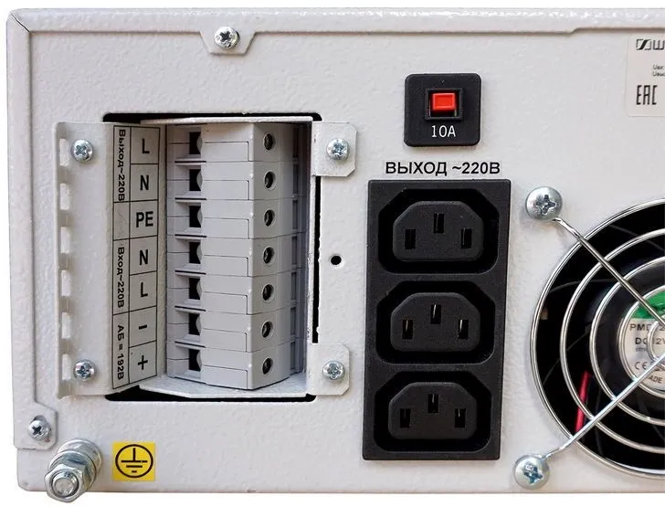 ШТИЛЬ ИБП 6000 ВА; 1 фазный; on-line; батарея: 192В ext (no incl), ЗУ 4А; 3U; rack